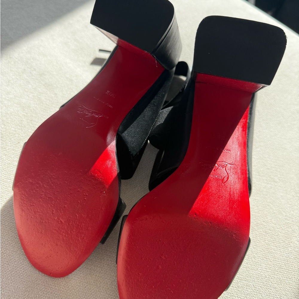 Christian Louboutin Patrouille 85mm Heels - Size 38.5 (WORN TWICE) - Picture 3 of 9